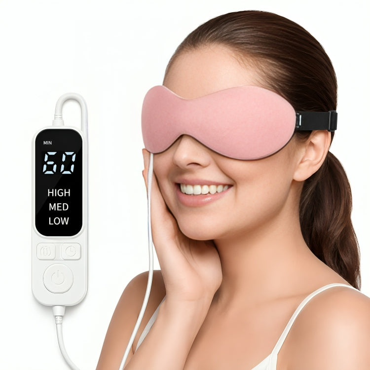 USB Rechargeable Heated Eye Mask for Dry Eyes, Eye Fatigue & Relaxation | Adjustable Temperature Eye Massager