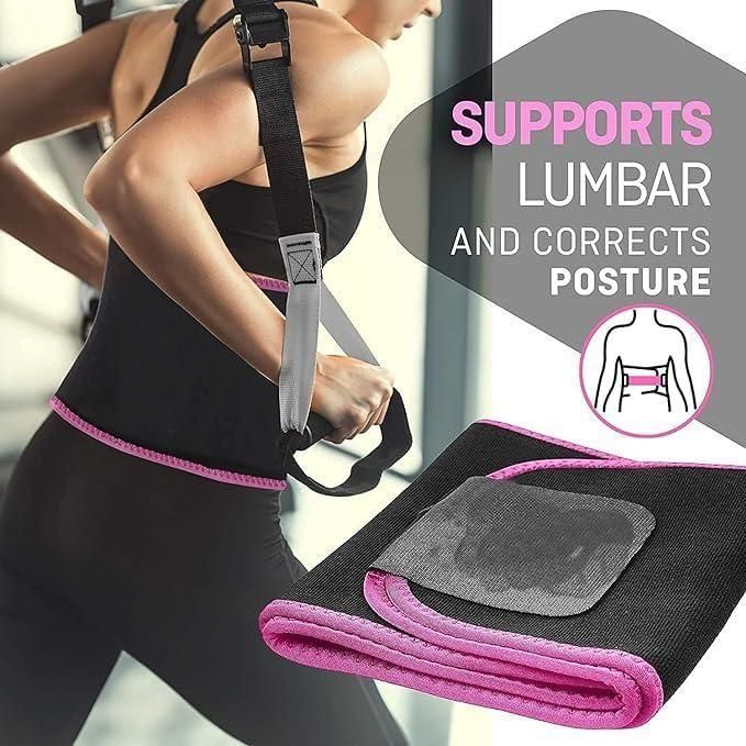 Adjustable Waist Trimmer for Men & Women (Neoprene Fabric) MALAN Sweat Belt