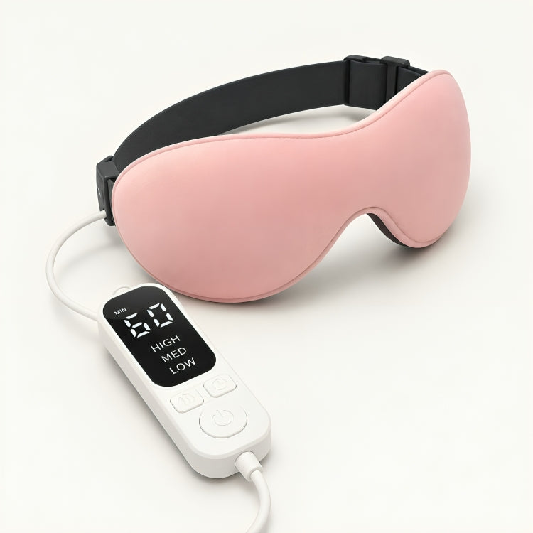 USB Rechargeable Heated Eye Mask for Dry Eyes, Eye Fatigue & Relaxation | Adjustable Temperature Eye Massager