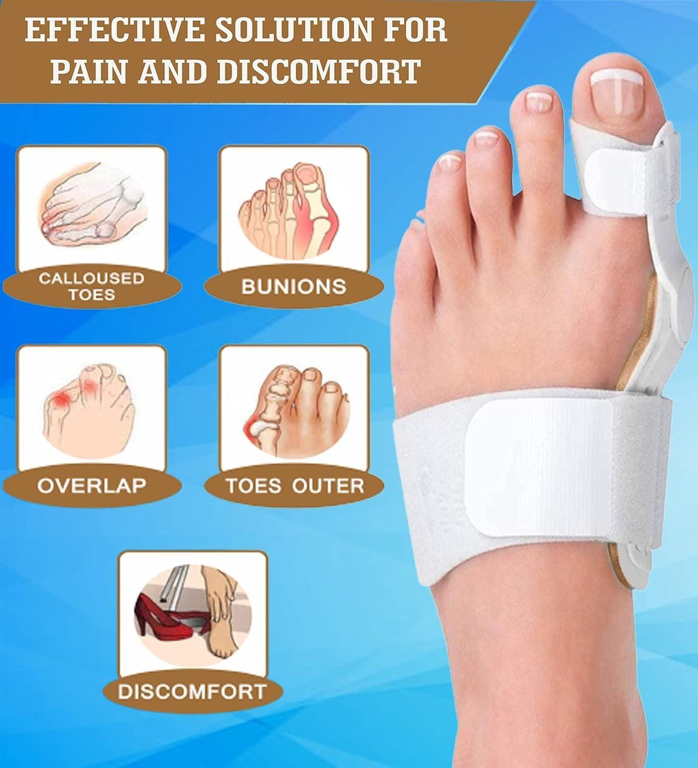 Silicone Toe Separator & Bunion Corrector Splint | Pain Relief & Toe Alignment Support for Adults