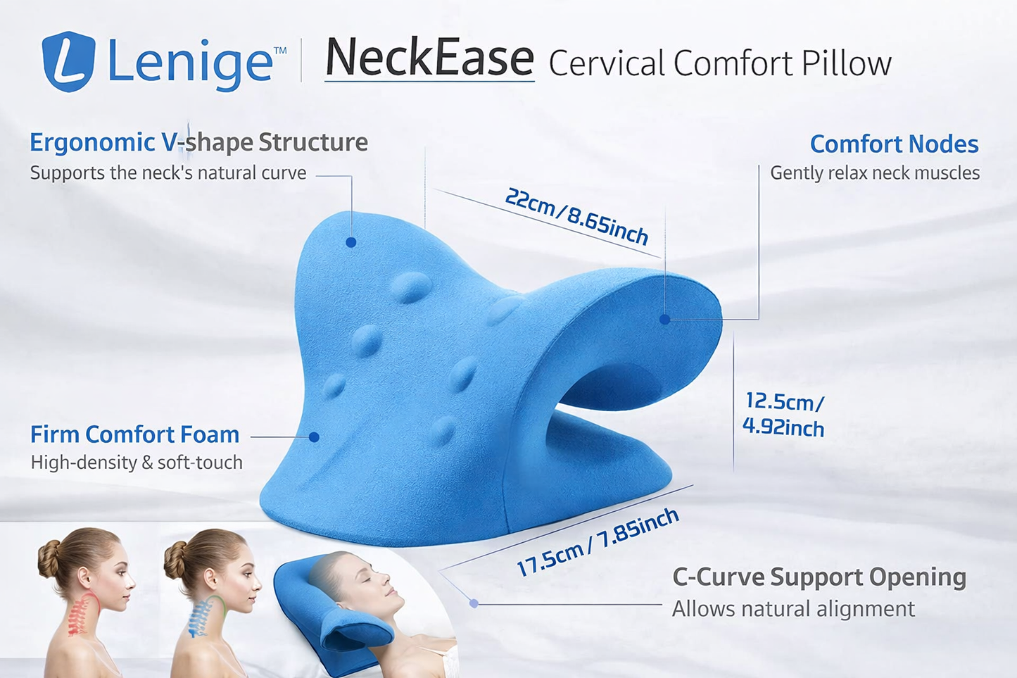Cervical Comfort Support Pillow
