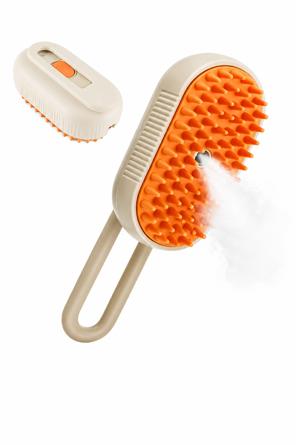 4-in-1 Electric Pet Grooming Steam Brush for Cats & Dogs | Self-Cleaning Deshedding & Massage Comb