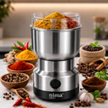 Electric Coffee & Spice Grinder | Stainless Steel Mini Masala Grinder for Coffee Beans, Spices & Dry Herbs
